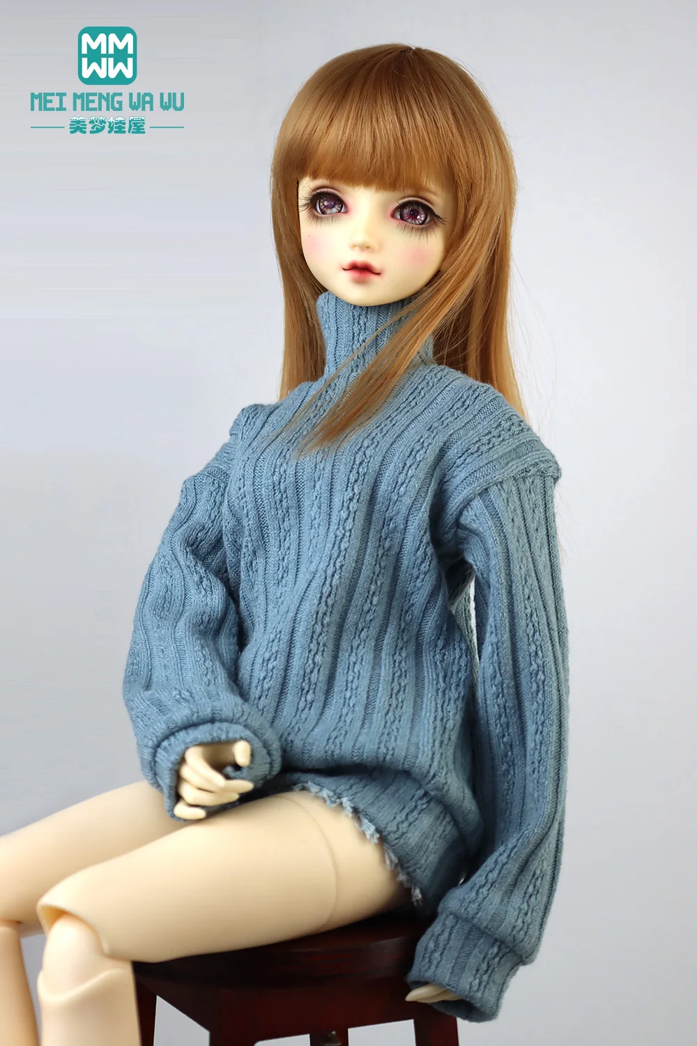 

28-75cm BJD clothes fashion turtleneck sweater for 1/6 1/4 1/3 BJD DD SD MSD YOSD MYOU Spherical joint Doll accessories