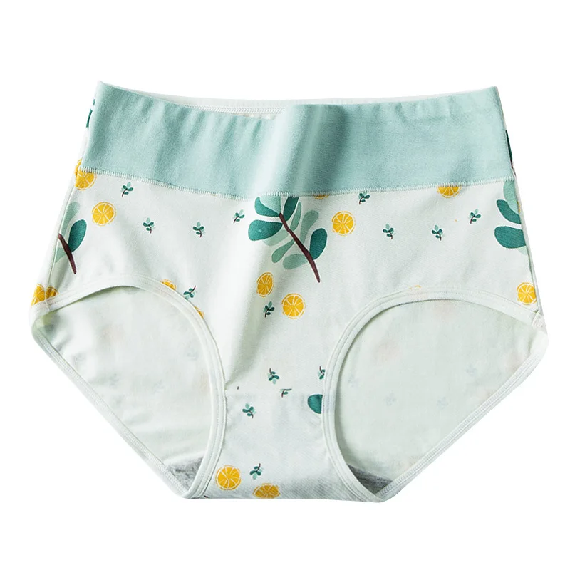 4Pcs Women Panties High Waist Soft Cotton Cute Print Ladies Underwear Seamless Briefs Sexy Panty Breathable Girls Lingerie