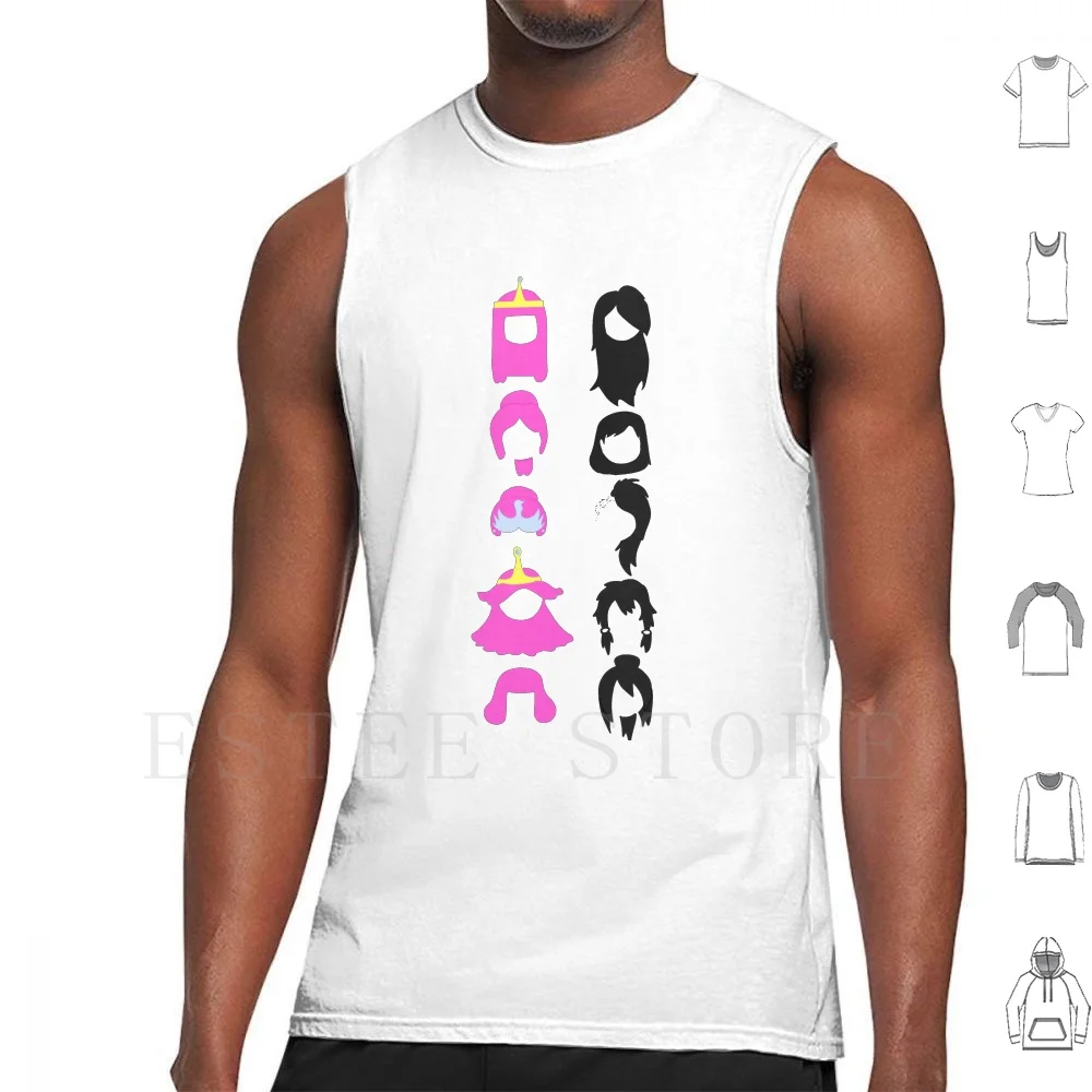 Hair Styles Tank Tops Vest Cotton Bubbline Bubblegum Pb Bonnibel Bonnie And Marcy Marcy And Bonnie Marcy Adventure Time