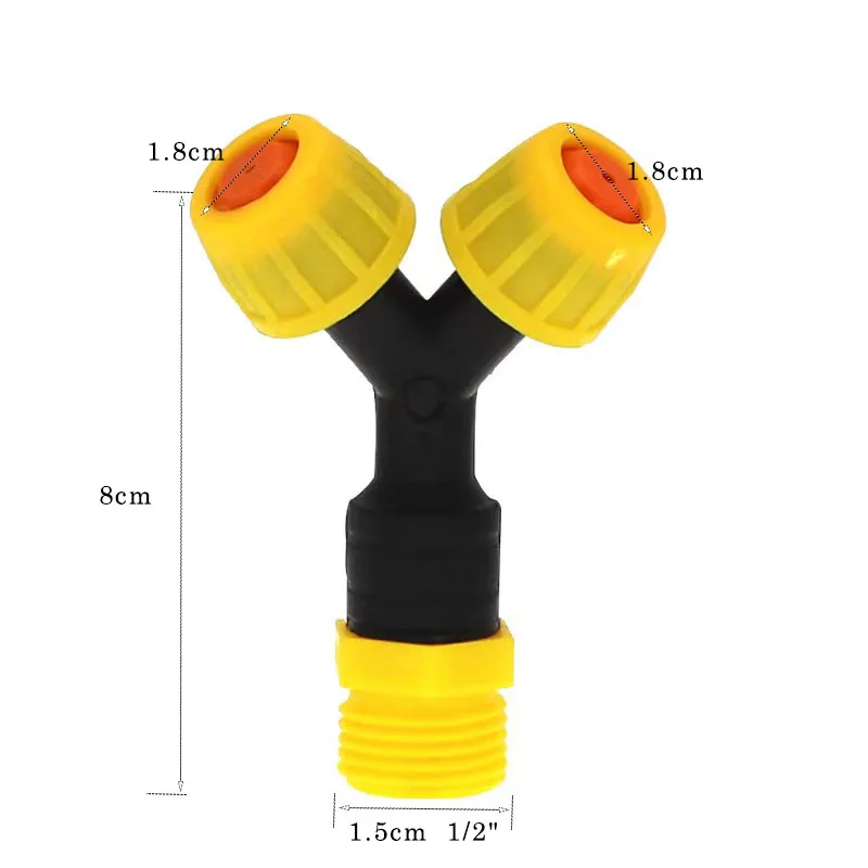 Plastic Atomizing Nozzle with Two Heads Water Mist Sprayer Head For Site Enclosure Dust Reduction Cooling and Humidification