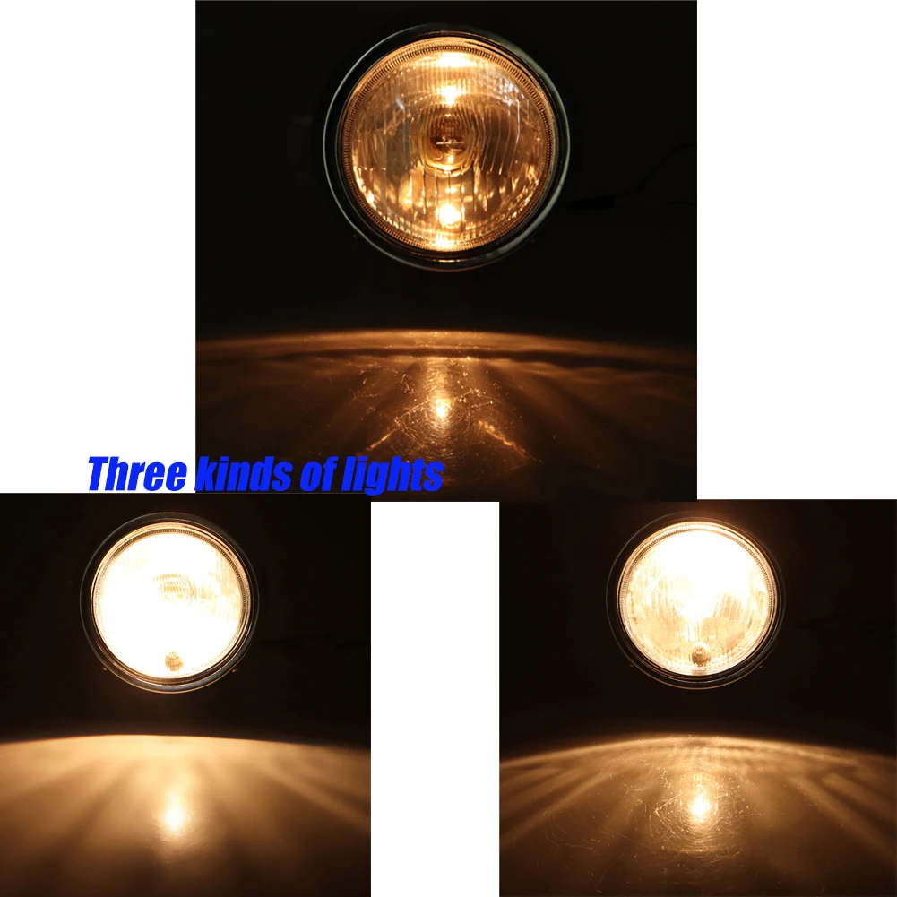 High / Low Bean Headlight Head Lamp For Honda Rebel 250 CMX 250 Steed 400 600 Magan 250 Chrome