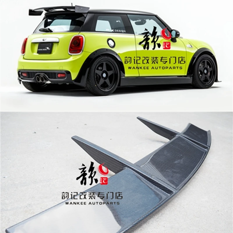 Automotive styling carbon fiber RK rear spoiler roof window wing racing auto body kit for F56 Mini Cooper S (S only)