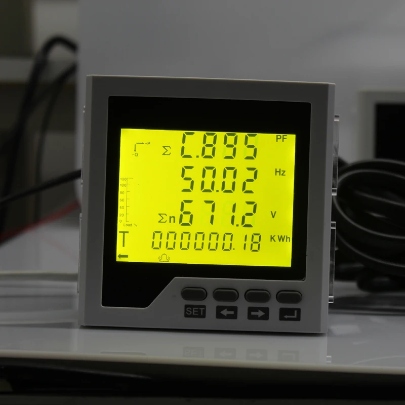 Imagem -06 - Painel Medidor de Kwh de Fases 100a1000a com Função de Energia Clara com Comunicação Rs485 com Sensor de Braçadeira Medidor Multifuncional
