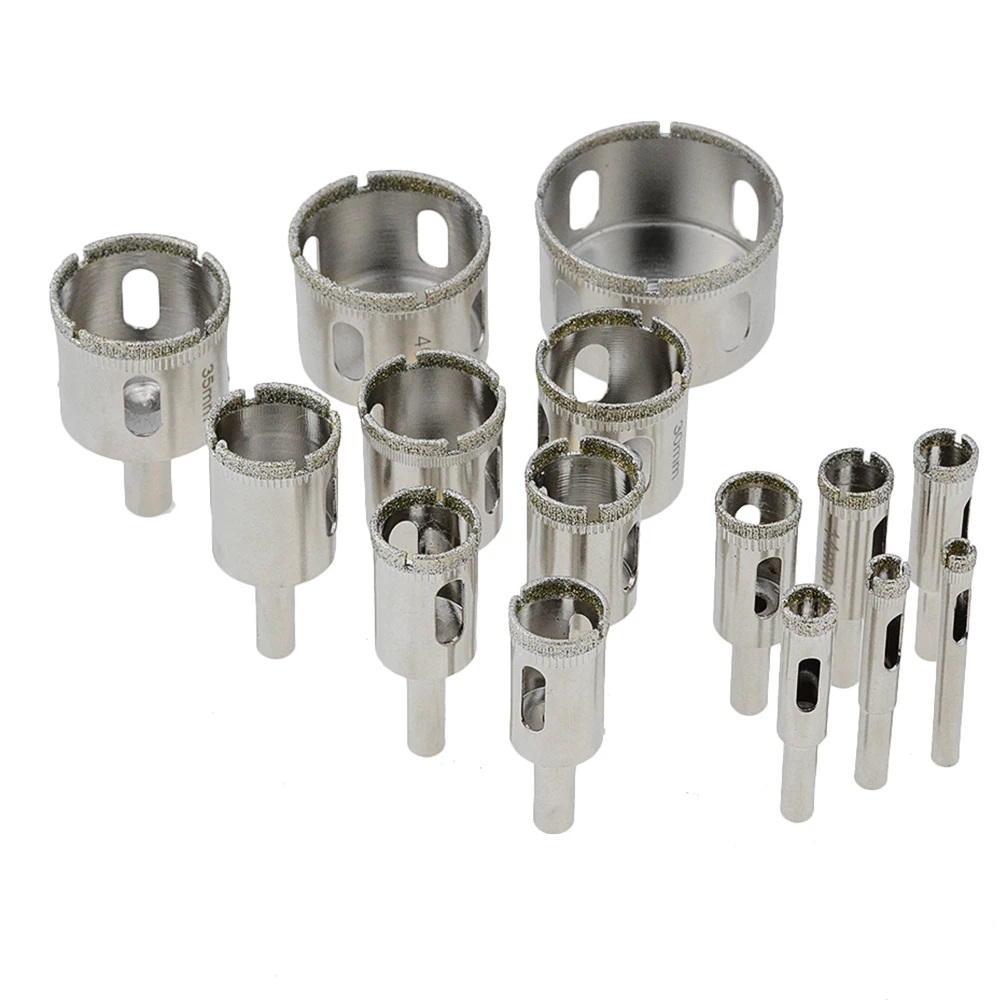 3-55mm Diamond Drill Hole Saw for Ceramic, Glass, Tile, Porcelain,Wood Hole Opener Tools hole saw metal