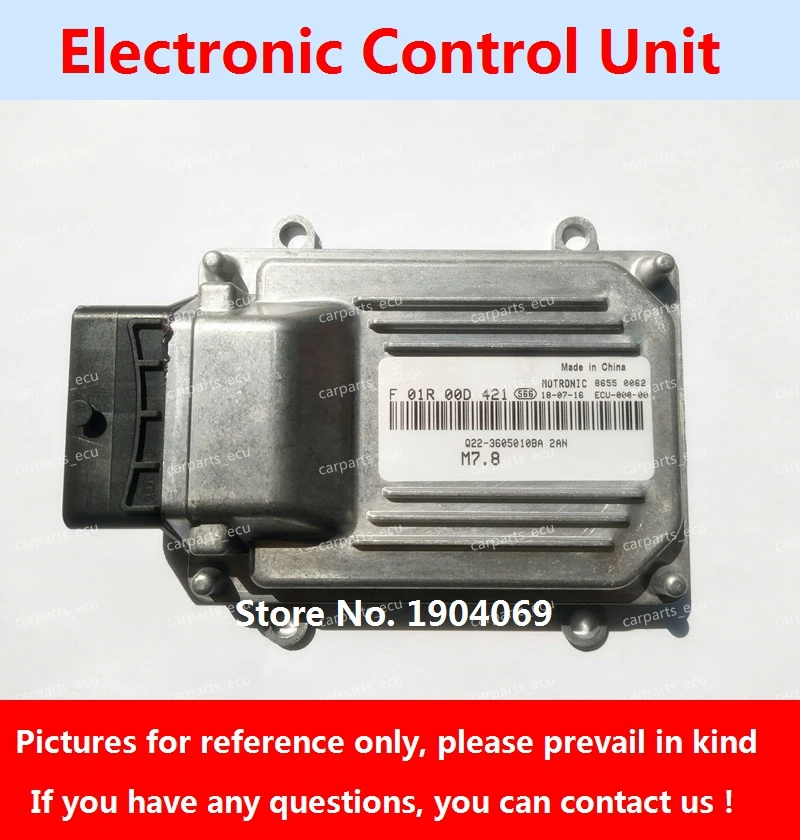 

Electronic Control Unit F01R00D421 F01RB0D421 Q22-3605010BA 2AN 0472WF M7 ECU Onboard computer For Chery Karry youyou Car