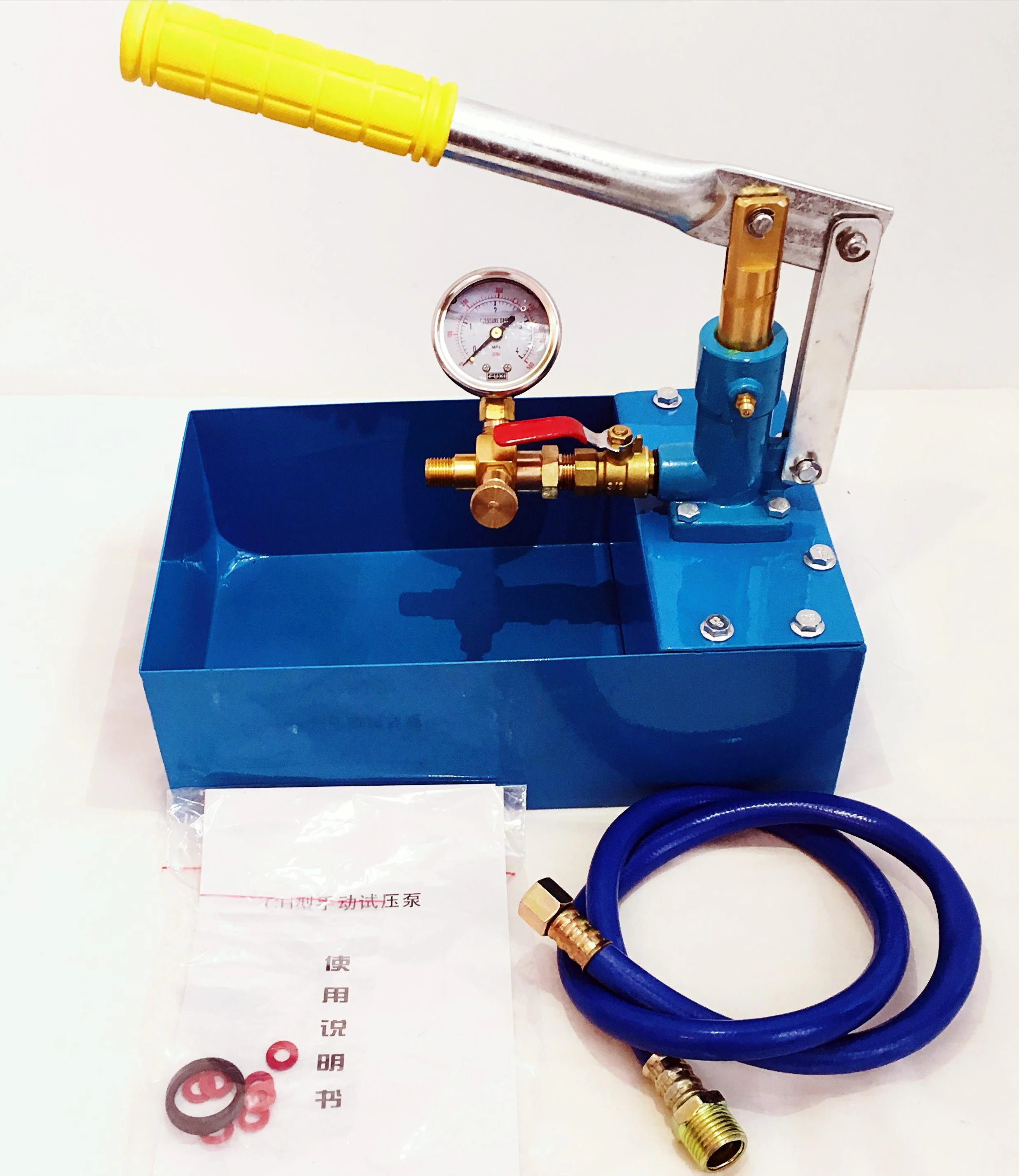 Manual vacuum water pump, pressure leak test manual water pipe device, used for leak search of water pressure test tube