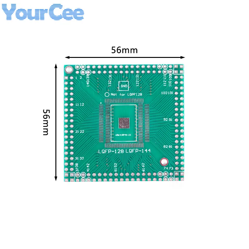 5pcs/2pcs QFP EQFP TQFP LQFP144 LQFP128  SMD Turn DIP Adapter Board QFP EQFP TQFP LQFP144 LQFP128