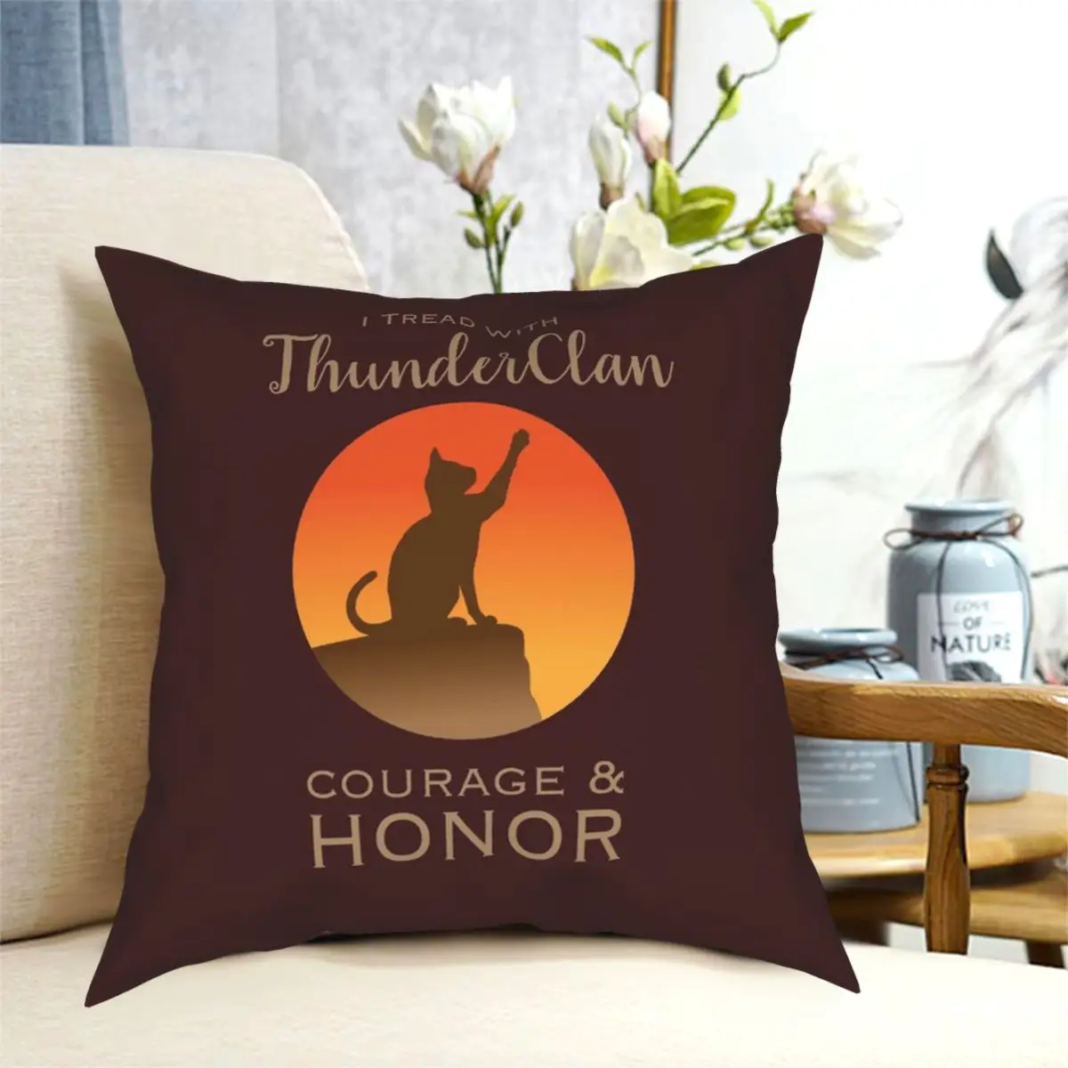 ThunderClan Pride Square Pillowcase Polyester Creative Zip Decorative Throw Pillow Case Bed Cushion Case 18