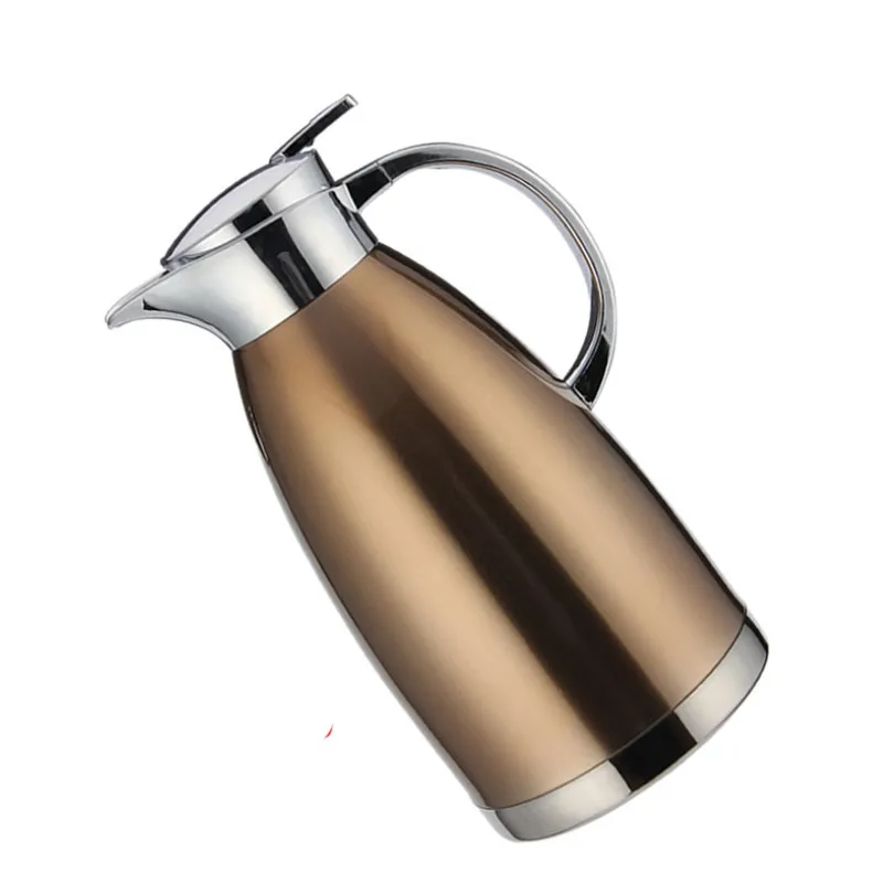 High Capacity Vacuum Insulation Pot 304 Stainless Steel Thermos Bottle Water Jug Double Layer Insulated Coffee Pots Tea Kettle