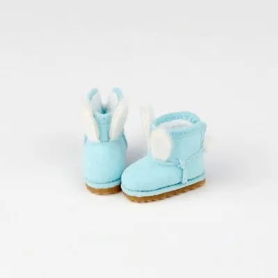 

OB11 doll shoes are suitable for 1/12 Blythes fashion rabbit ear ankle boots winter thickened shoes powder light blue brown etc