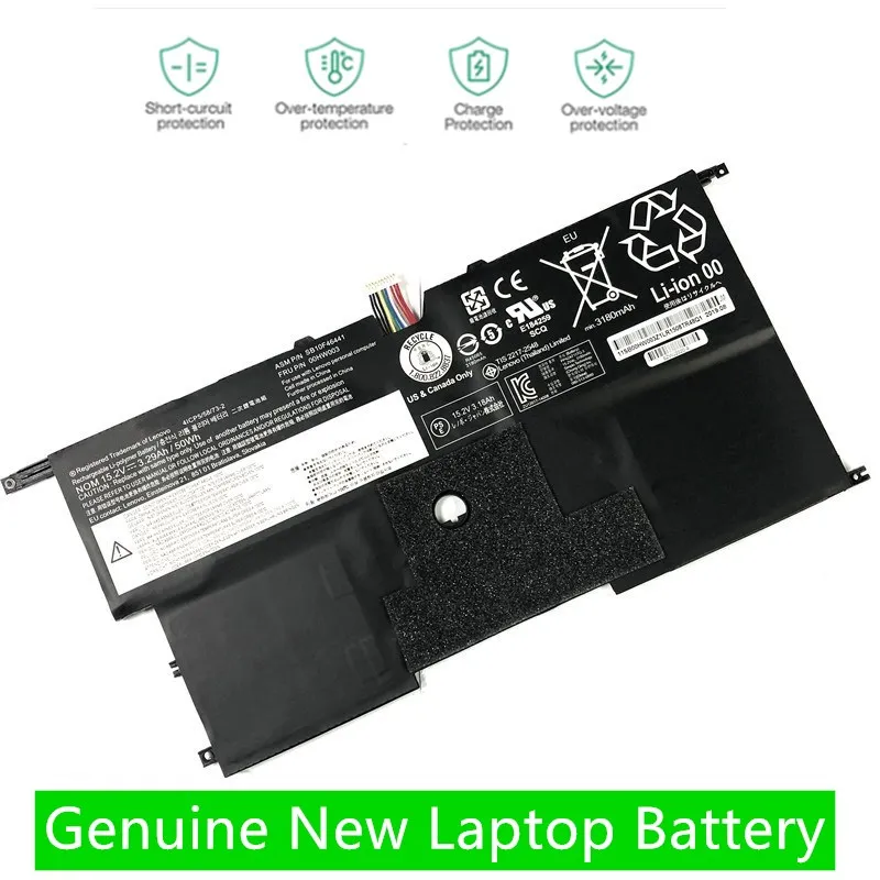 Onovan – batterie d'ordinateur portable authentique 00HW003, pour Lenovo ThinkPad X1 Carbon Gen3 2015 00HW002 SB10F46440 45N1700 45N1701