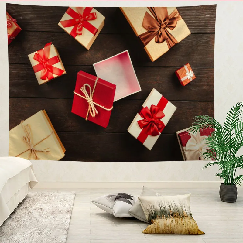 Hot Sale Custom High Quality Christmas Wall Hanging HD Landscape 3D Printing Digital Printing Home Decoration Tapestry