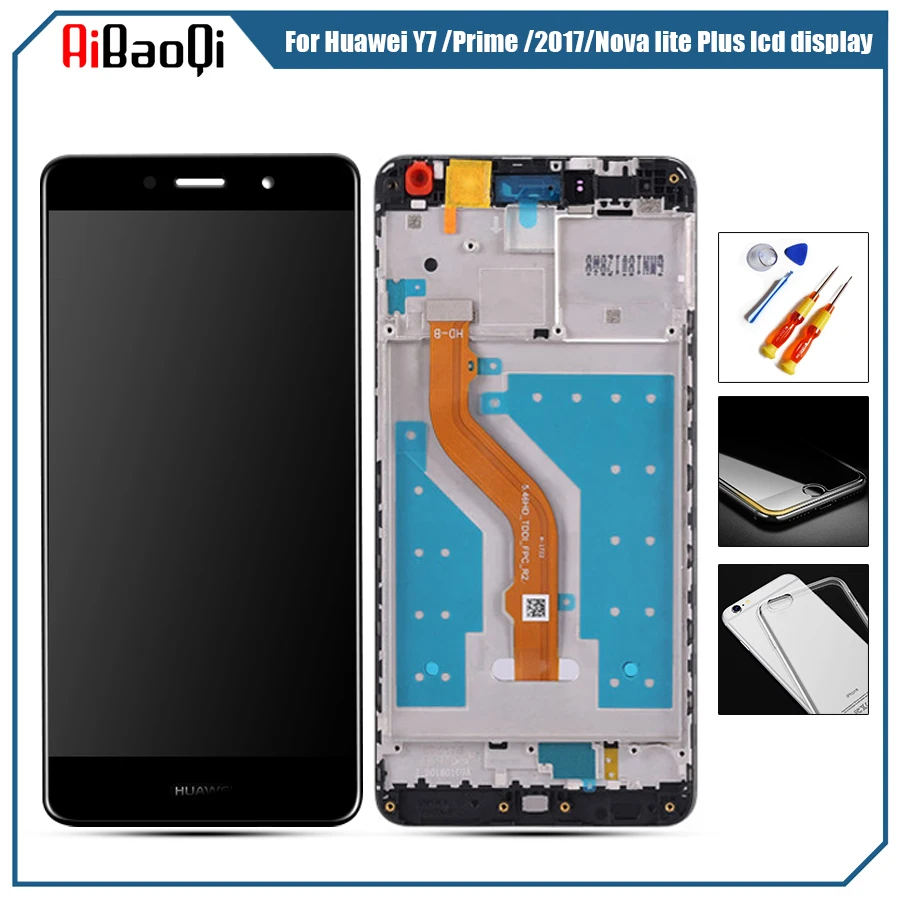 

For Huawei Y7 Prime 2017 IPS LCD Display 5.5 inch Touch screen Digitizer Assembly for Huawei Nova Lite+ TRT-LX1