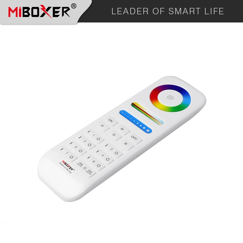 Miboxer FUT089Z RGB+CCT Remote Controller (Zigbee 3.0) 7 Zones Control For RGB+CCT LED Light Strip