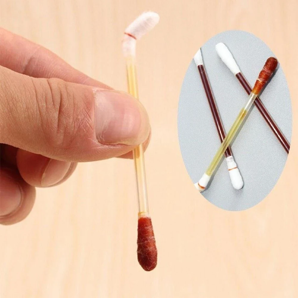 15pcs/pack piece Disposable medical iodine cotton stick iodine disinfected cotton swab climbing aid first aid kit supplies