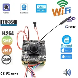 Camhi IP caméra module wifi invisible sécurité audio Mini 4G LTE caméra 3G 4G carte SIM CCTV couverture ONVIF surveillance camhipro