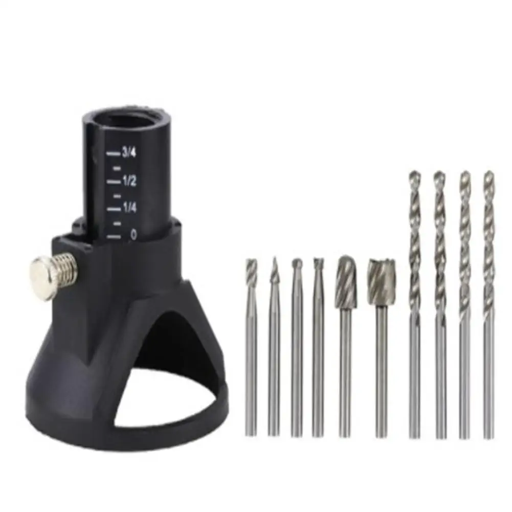 11pcs/set Grinding  Locator Set With  Twist  Drill Bit Rotary Tools Woodworking Positioner