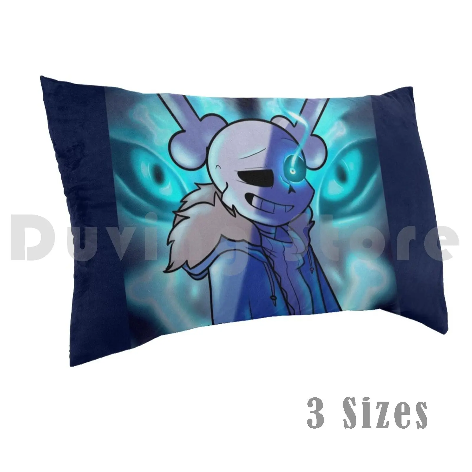 Sans Undertale Pillow Case DIY 50*70 Sans Undertale Undertale Frisk Papyrus Gaster Blaster Blue