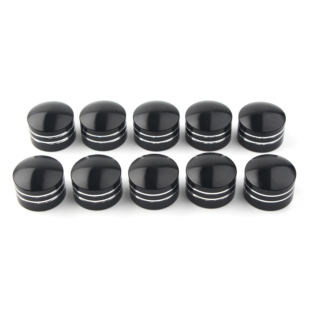 10/Set Motorcycle Bolt Topper Cap Cover9/11/13mm Schrauben Inner For Harley Softail Iron 883 XL48 Touring Glide Dyna Street Bob