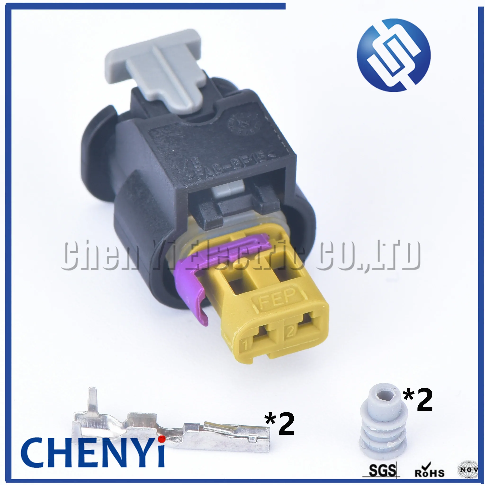 2 Pin Female Sensor Plug Fuel Injector Connector Plug Auto Connector 4F0973702A 4F0 973 702A 4F0973702