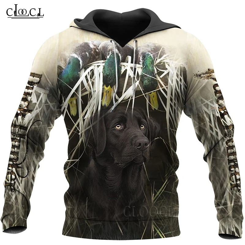 CLOOCL Newest Popular Animal Dog and Duck Hunting 3D Print Men Women Casual Autumn Harajuku Fashion Tracksuit Tops Drop Shipping