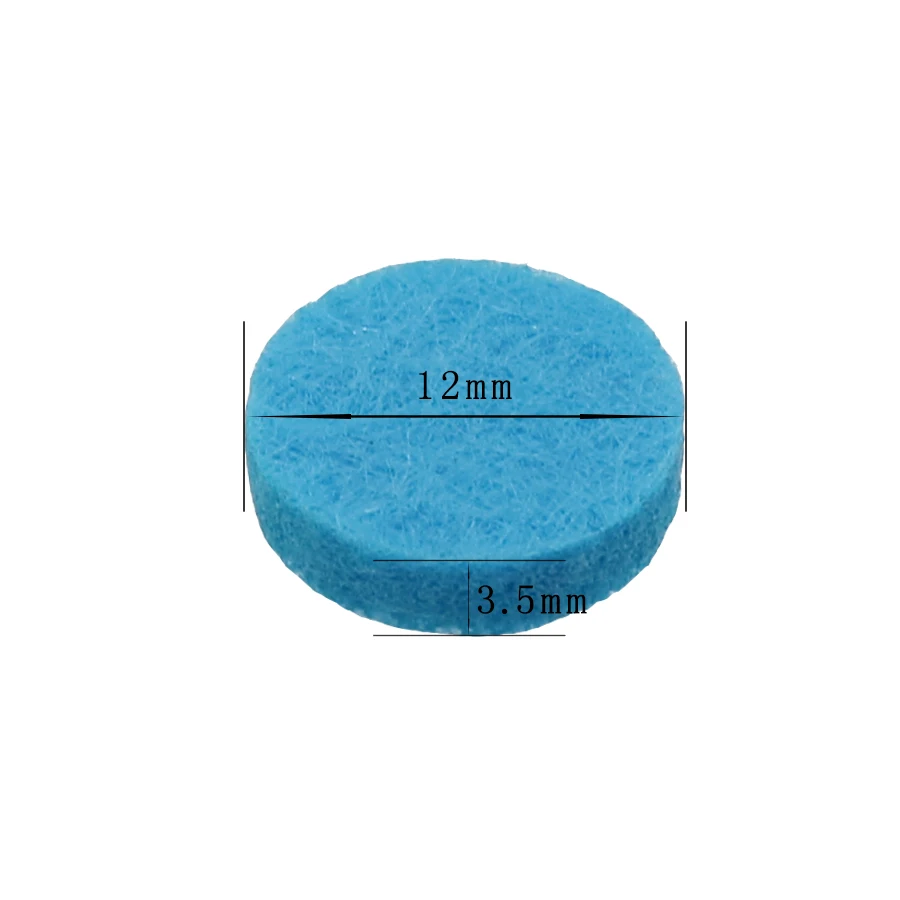 500pcs/Lot Oil Pads Colorful 12mm/17mm/22mm/30mm Felt Pads for 20mm/25mm/30mm/38mm Perfume Essential Oil Diffuser Locket