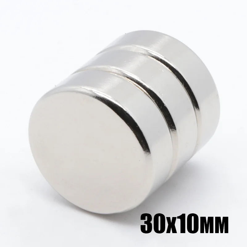 10pcs 30x10 mm Dia super strong magnet N35 round rare earth NdFeB magnet disc 30*10mm the strongest permanent power magnet