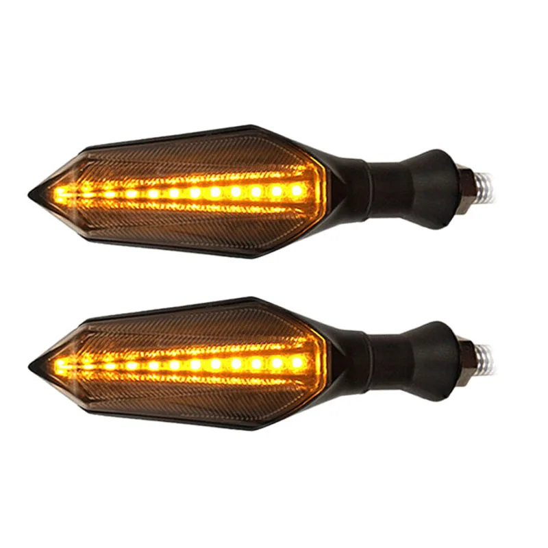 12V LED Motorcycle Blue Light Arrow Turn Signal Light Yellow Light Flow Water Steering For Kawasaki KLX250 KDX125 KDX250