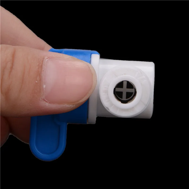 RO น้ำพลาสติกวาล์ว1/4 "3/8" OD ท่อ Quick Push เชื่อมต่อน้ำท่อสำหรับ RO ระบบ Aquarium เครื่องกรองน้ำ