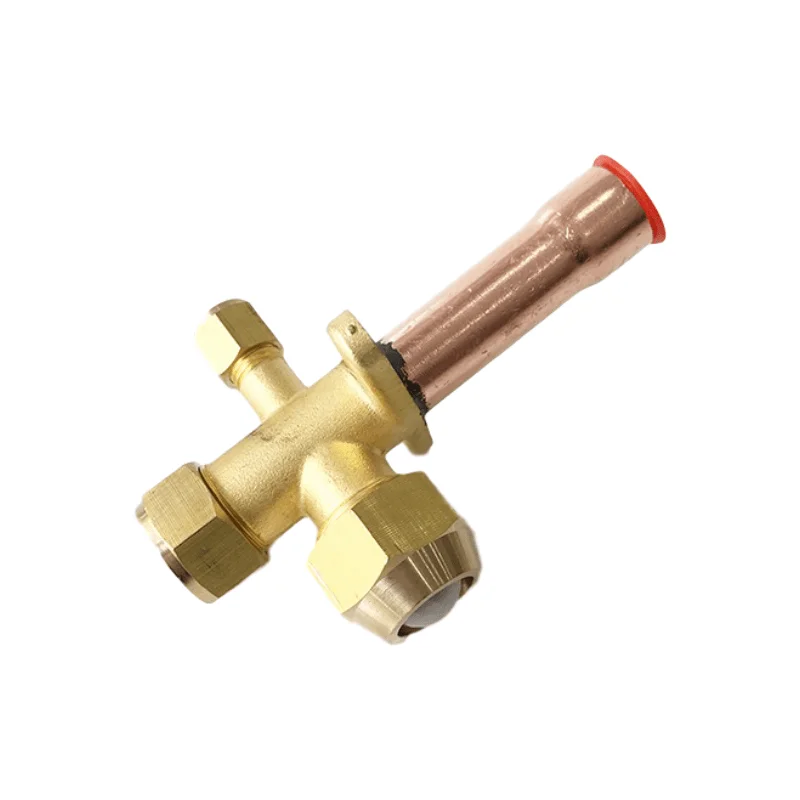 Copper Tube 3 Ways Air Conditioner Angle Stop Valve Fitting