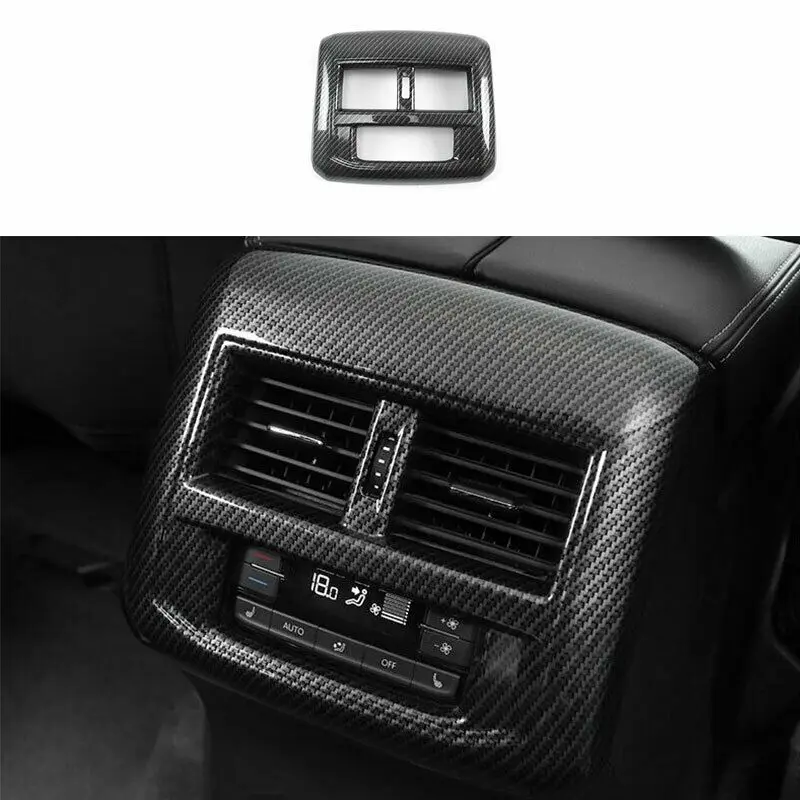 For Volkswagen Atlas 2018 2019-2021 Carbon Fiber Rear Air Outlet Vent Frame Trim Car modification Auto parts