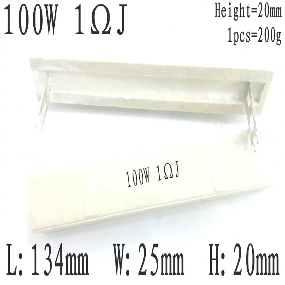 2PCS 100W Keramik Zement Widerstand 0,1R 0,5R 1R 1,5R 2R 2,5R 3R 3,3R 4R 5R 6R 8R 10R 15R 20R 25R 50R 100R 150R 200R 300R 500R 1K – Detail 10