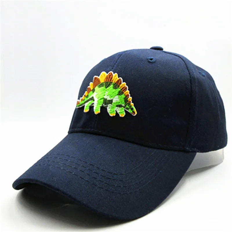 Stegosaurus Embroidery Cotton Baseball Cap Hip-hop Cap Adjustable Snapback Hats for Men and Women 91