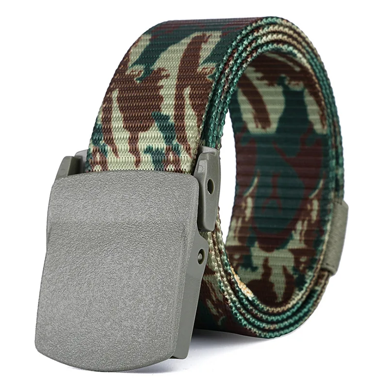 Heren Riem Leger Outdoor Jacht Tactische Gordel Multifunctionele Camouflage Combat Riem Survival Marine Corps Canvas Nylon Mannelijke Riem