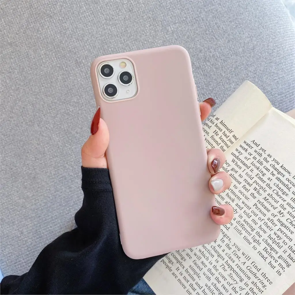 Candy Farbe Silikon Telefon Fall Für iphone 13 14 Pro Max Funda Für iphone 11 12 Pro max 13 mini 14 Plus Matte Zurück Abdeckung Coque – Detail 19