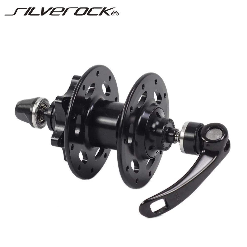 

SILVEROCK Bike Front Hubs 74mm 20H With Disc Brake Bicycle Bearing Hub For Folding Bike Kids Balance Bikes Black/Red 172g