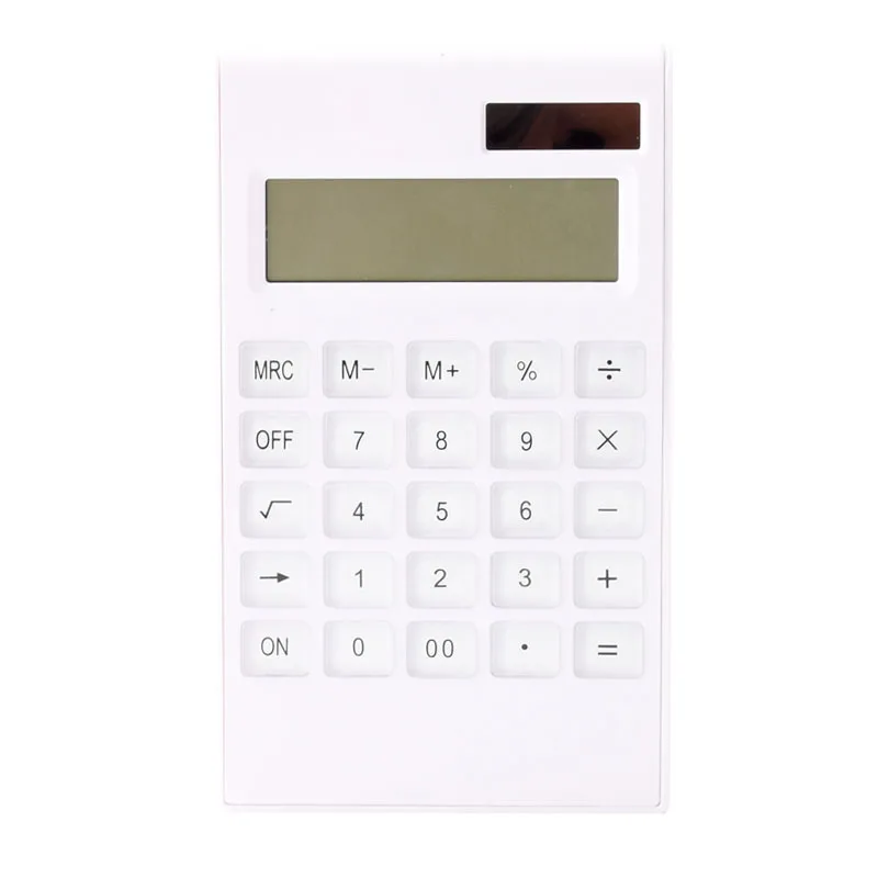 12 Digit Crystal Key Dual Power Draagbare Groot Scherm Rekenmachine Financial Accounting Inventaris Kantoor Huishoudelijke Briefpapier