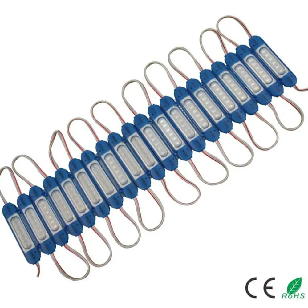 Imagem -02 - Módulo de Luz Led 5730 à Prova Dágua 12v 24v para Letreiro Carta Quente Branco Vermelho Verde Azul Luz de Moldagem por Injeção