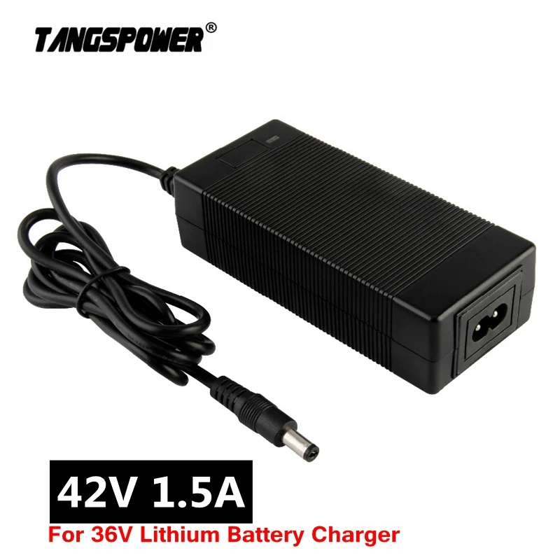 Output 42V 1.5A Lithium Battery Charger Input 100-240V For 10Series 36V Li-ion Battery Charger DC 5.5*2.1 Connector