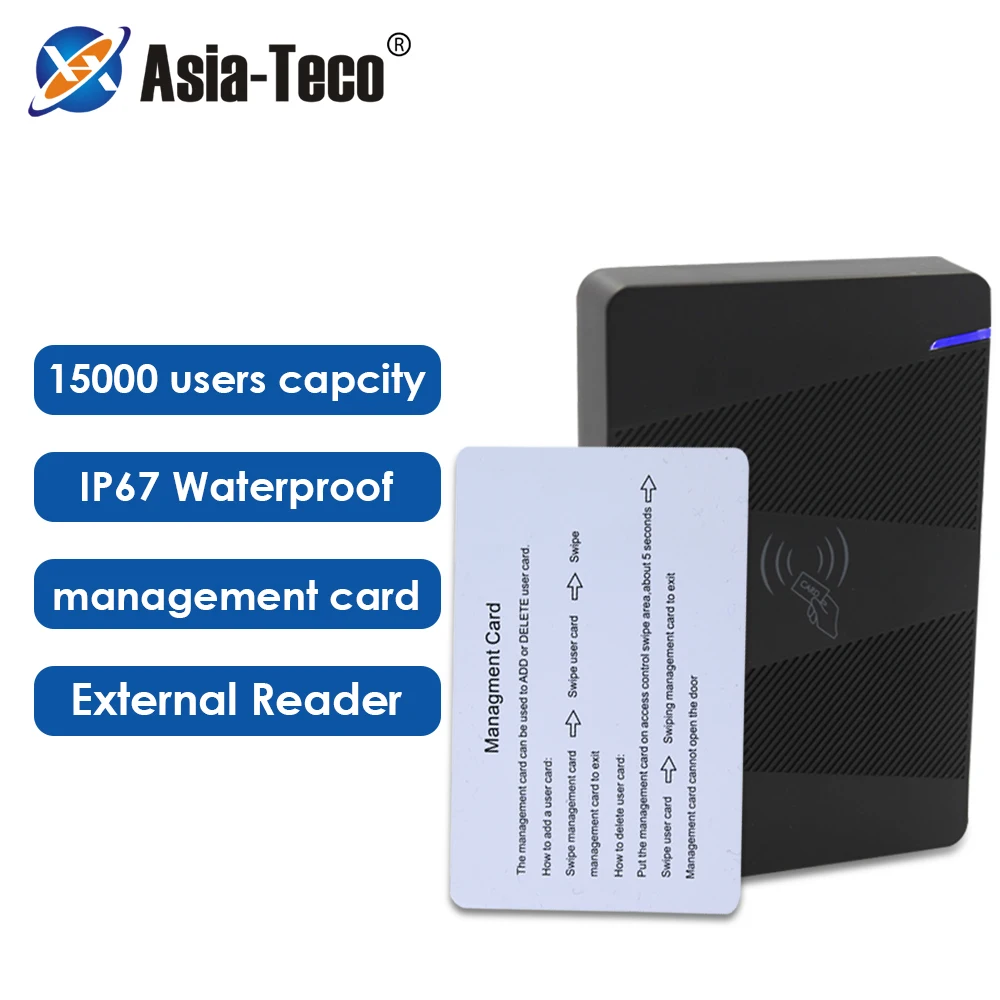 

13.56Mhz MF IC Access Control Mafire Card Access Control Outdoor Access Control System No keypad 15000 Users IP67 Waterproof