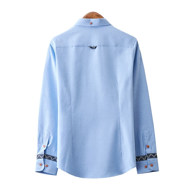 Mens  Shirts  Korean clothing Oxford  Business Casual Soft Dress Social Long Sleeve Shirts Regular Fit Male Shirt for men top