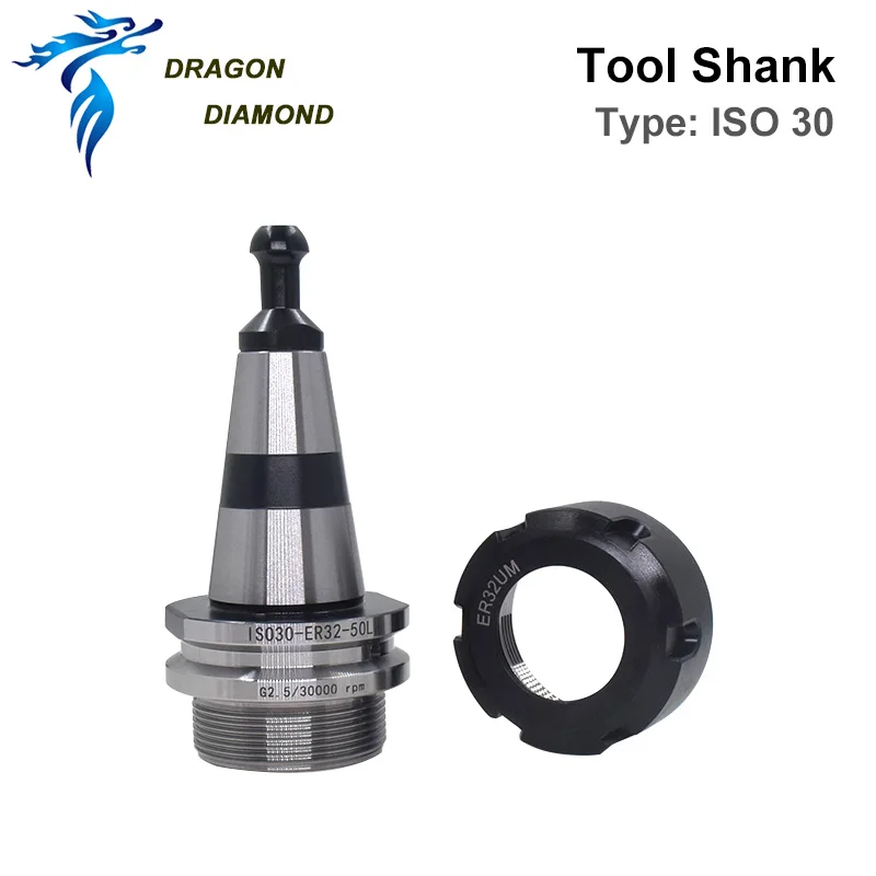 ISO30 Spindle Tool Holder Knift Rest Fork Claw Clamp Shank ER32-50L ATC For Auto Changer Gripper CNC Router Machine Collet Chuck