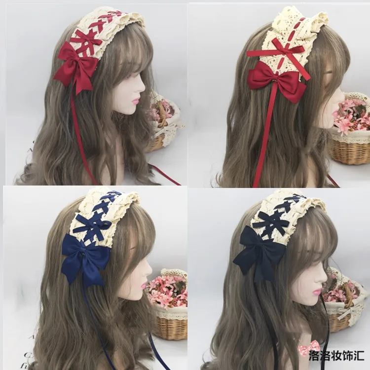 

Japanese Style SOFT Girl Lolita Lolita Hair Band Sweet Versatile KC Hair Accessories Lo Mother Bodyshape Division Can Take a BBD