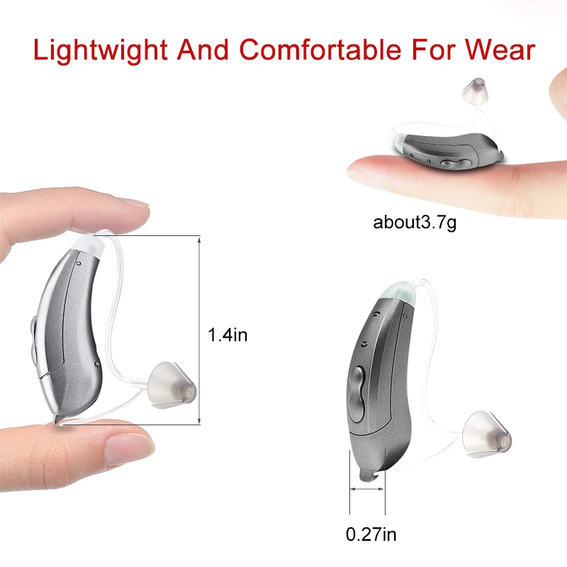 Hearing Aid Audifonos AAB52P Mini 10-Channel Digital Sound Amplifiers