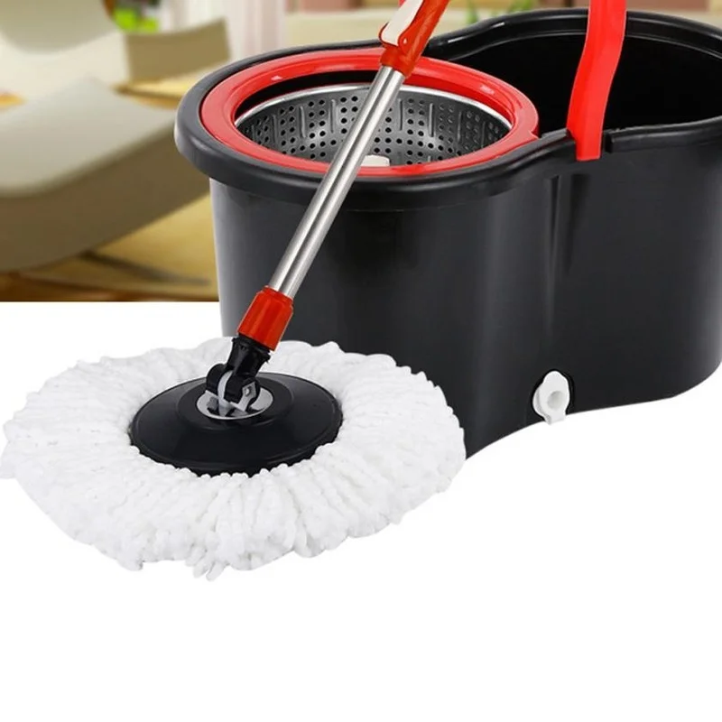 Rotating Mop Replacement Cloth Spin for Wash Floor Squeeze Mops Lazy Utensils Rag Cleaning Tools Household Cloths Microfiber