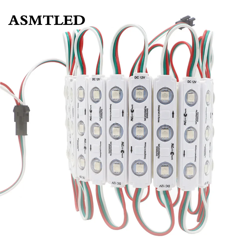 12V 5050 Pixel LED Strip WS2811 Digital Individually Addressable External IC Dream Color Injection LED Modules Waterproof 20PCS