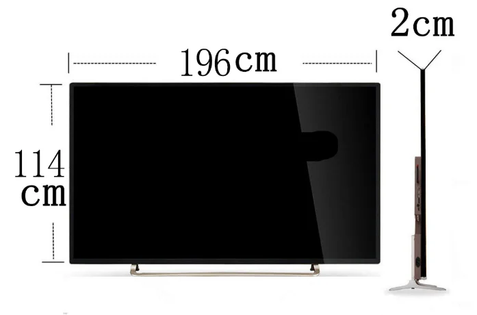 Tv digital com android 9. 0 100 polegadas, tv digital, android 7.1 ram, 1.5g rom, 8g, t2, 80 90, polegadas, português e espanhol com informações da rússia