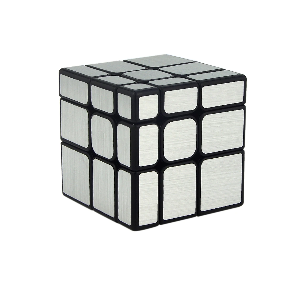 Prędkość lustro S cube MofangJiaoshi kostki bloki posrebrzany odlew powlekane błyszczące magia Cube Puzzle obliczania objętości w klasie szczotkowanego naklejka zabawki