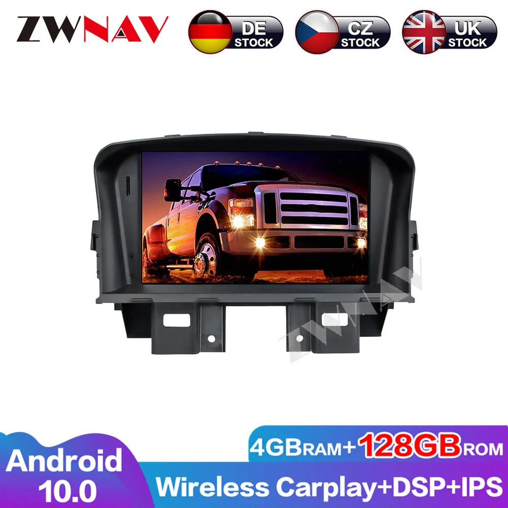 4+128GB Carplay  For Chevrolet CRUZE 2008 2009 2010 2011 2012 Android Player GPS Navi Auto Audio Stereo Radio Recorder Head Unit