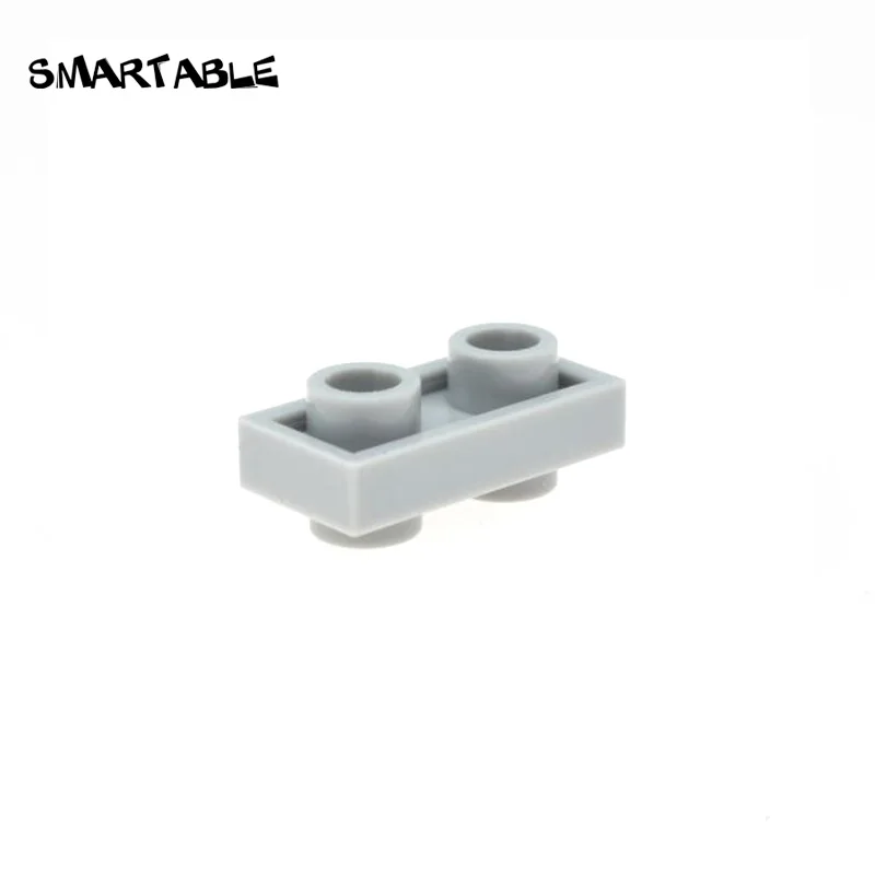 Smartable Plate 1x2 with Studs On Bost Sides Building Blocks MOC Parts Toy For Kids Compatible Major Brands 100pcs/Lot